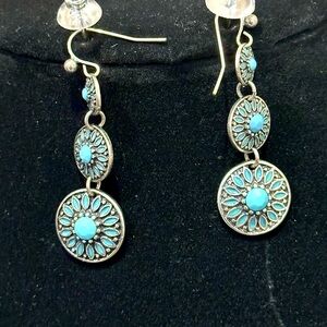 Silver and Turquoise Earrings